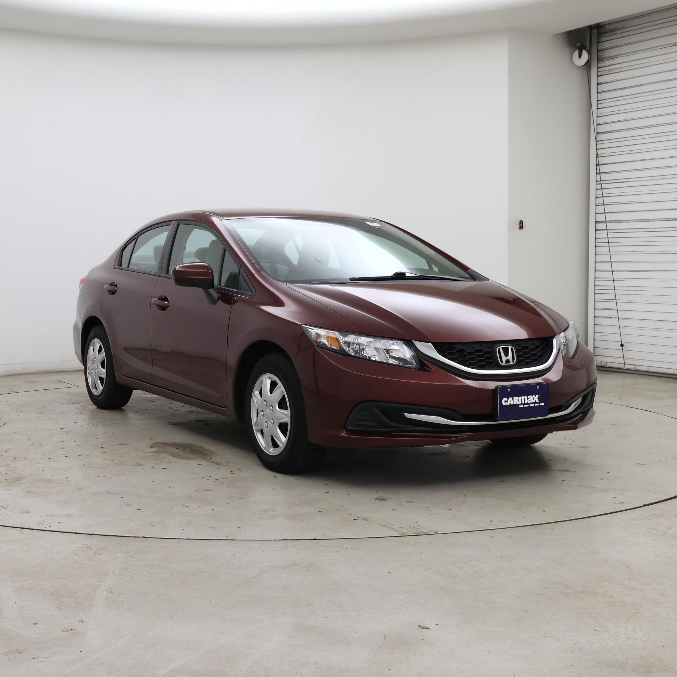 Red 2014 Honda Civic Sedan Front-Wheel Drive Automatic
