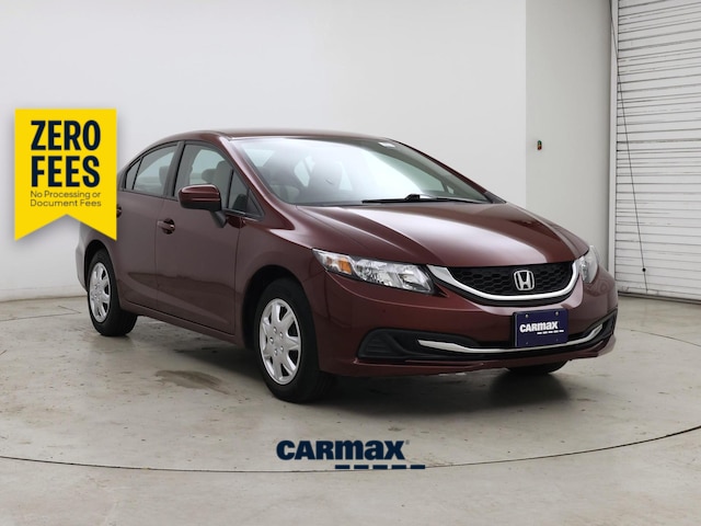 Red 2014 Honda Civic Sedan Front-Wheel Drive Automatic