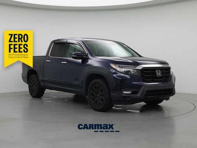 Blue 2023 Honda Ridgeline Pickup Truck All-Wheel Drive Automatic