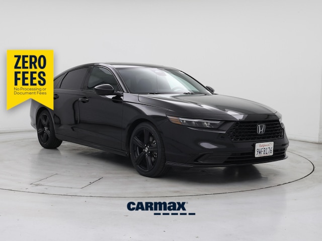 Black 2025 Honda Accord Hybrid Sedan Front-Wheel Drive Automatic