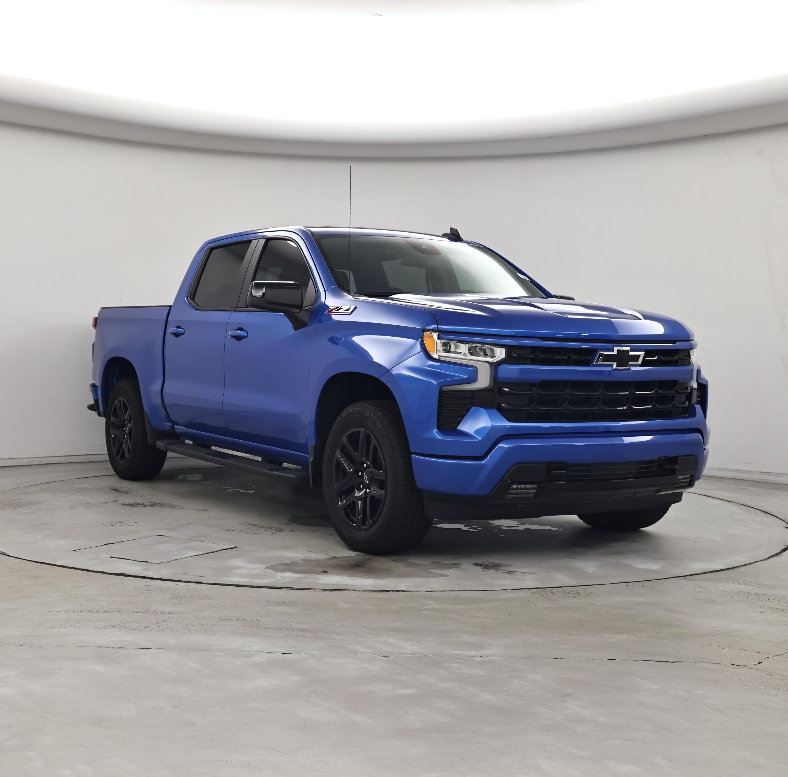 Blue 2025 Chevrolet Silverado 1500 Pickup Truck Four-Wheel Drive Automatic