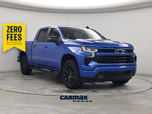 Blue 2025 Chevrolet Silverado 1500 Pickup Truck Four-Wheel Drive Automatic