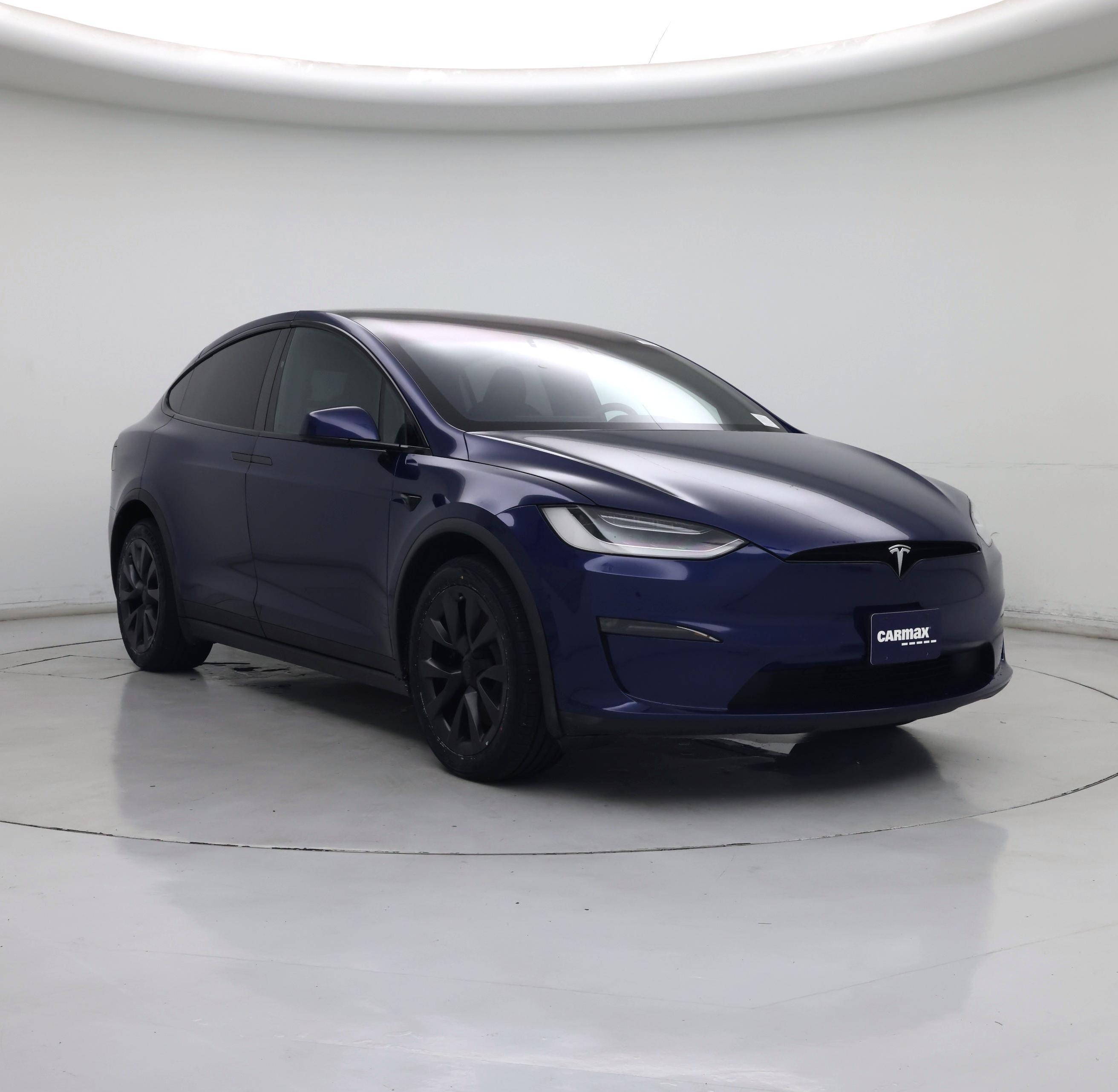 Blue 2022 Tesla Model X SUV / Crossover All-Wheel Drive Automatic