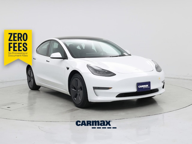 White 2023 Tesla Model 3 Sedan Rear-Wheel Drive Automatic