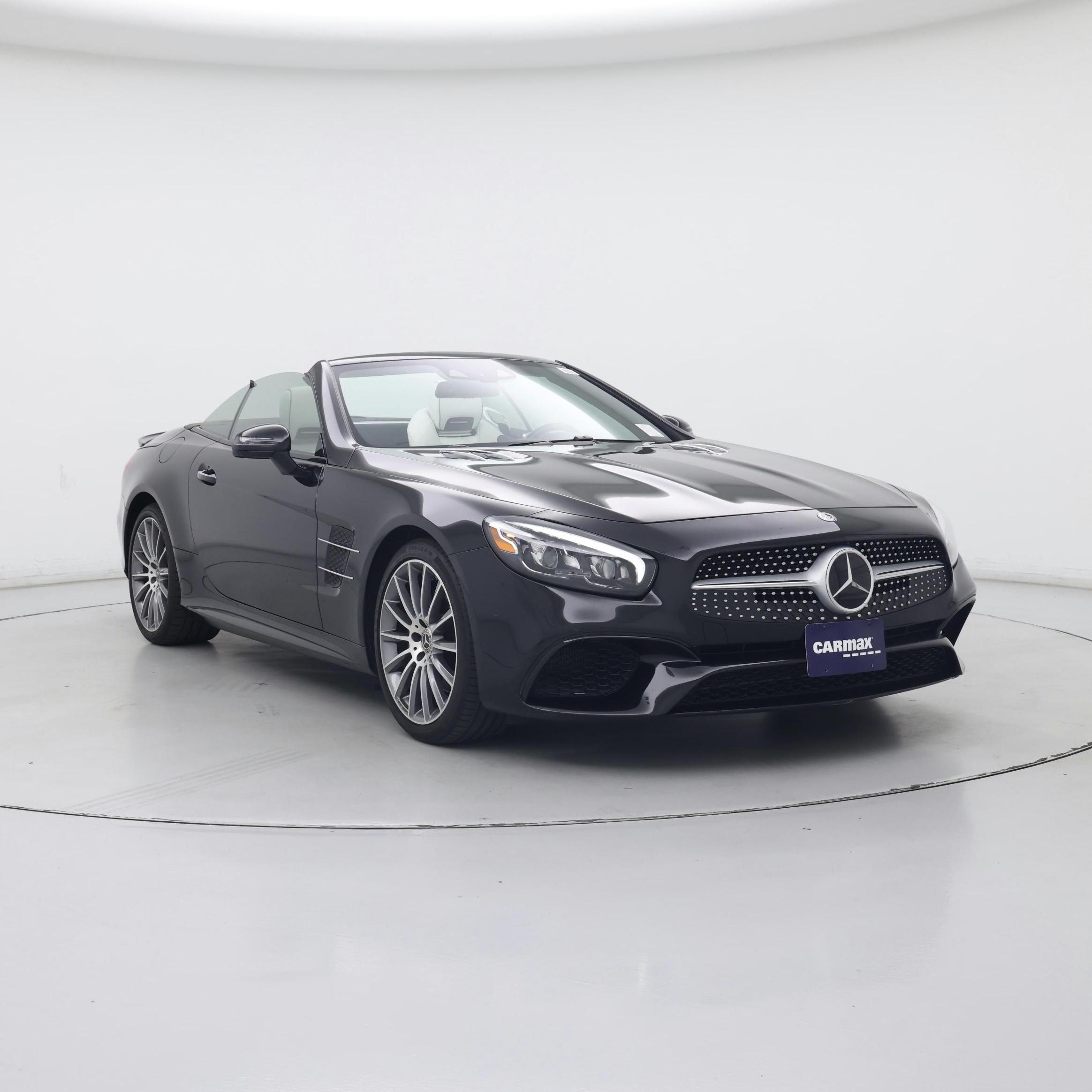 Black 2019 Mercedes-Benz SL-Class Convertible Rear-Wheel Drive Automatic