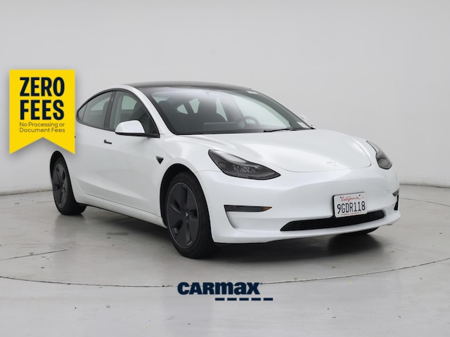 White 2023 Tesla Model 3 Sedan Rear-Wheel Drive Automatic