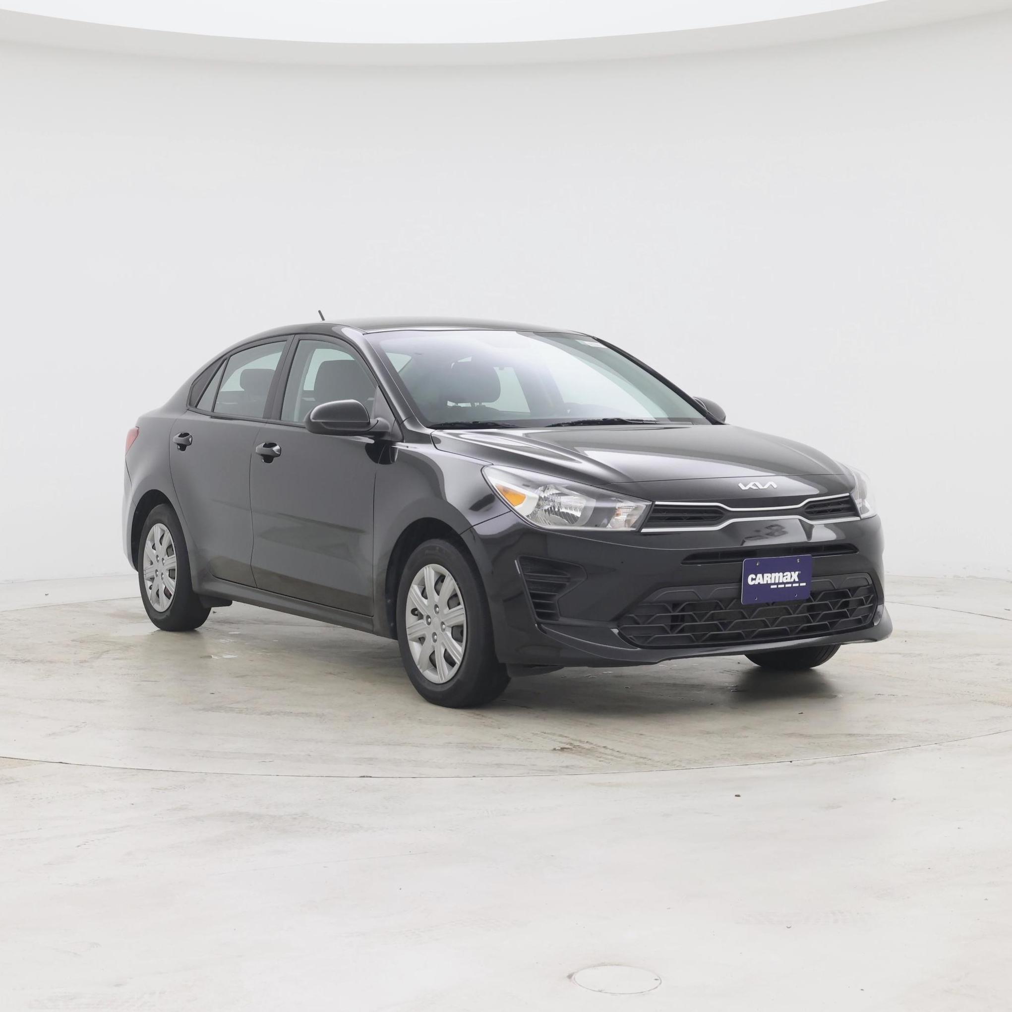 Black 2023 Kia Rio Sedan Front-Wheel Drive Automatic