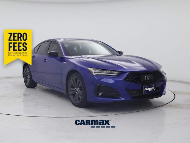 Blue 2021 Acura TLX Sedan All-Wheel Drive Automatic