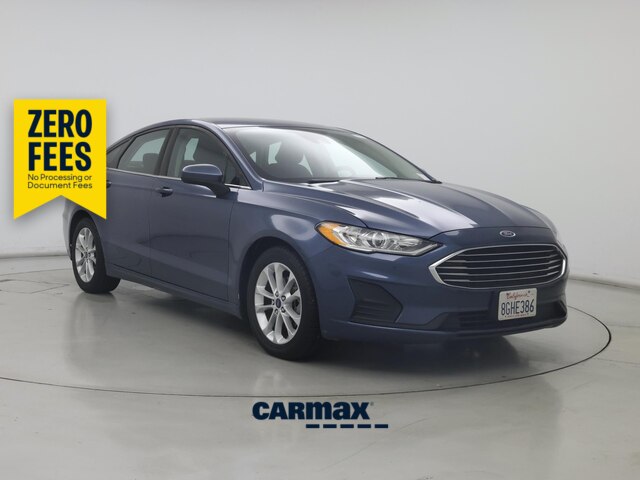 Blue 2019 Ford Fusion Sedan Front-Wheel Drive Automatic