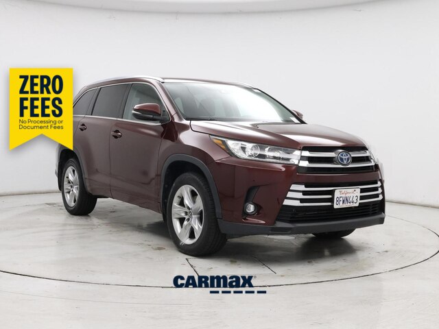 Red (Burgundy) 2019 Toyota Highlander Hybrid SUV / Crossover All-Wheel Drive Automatic