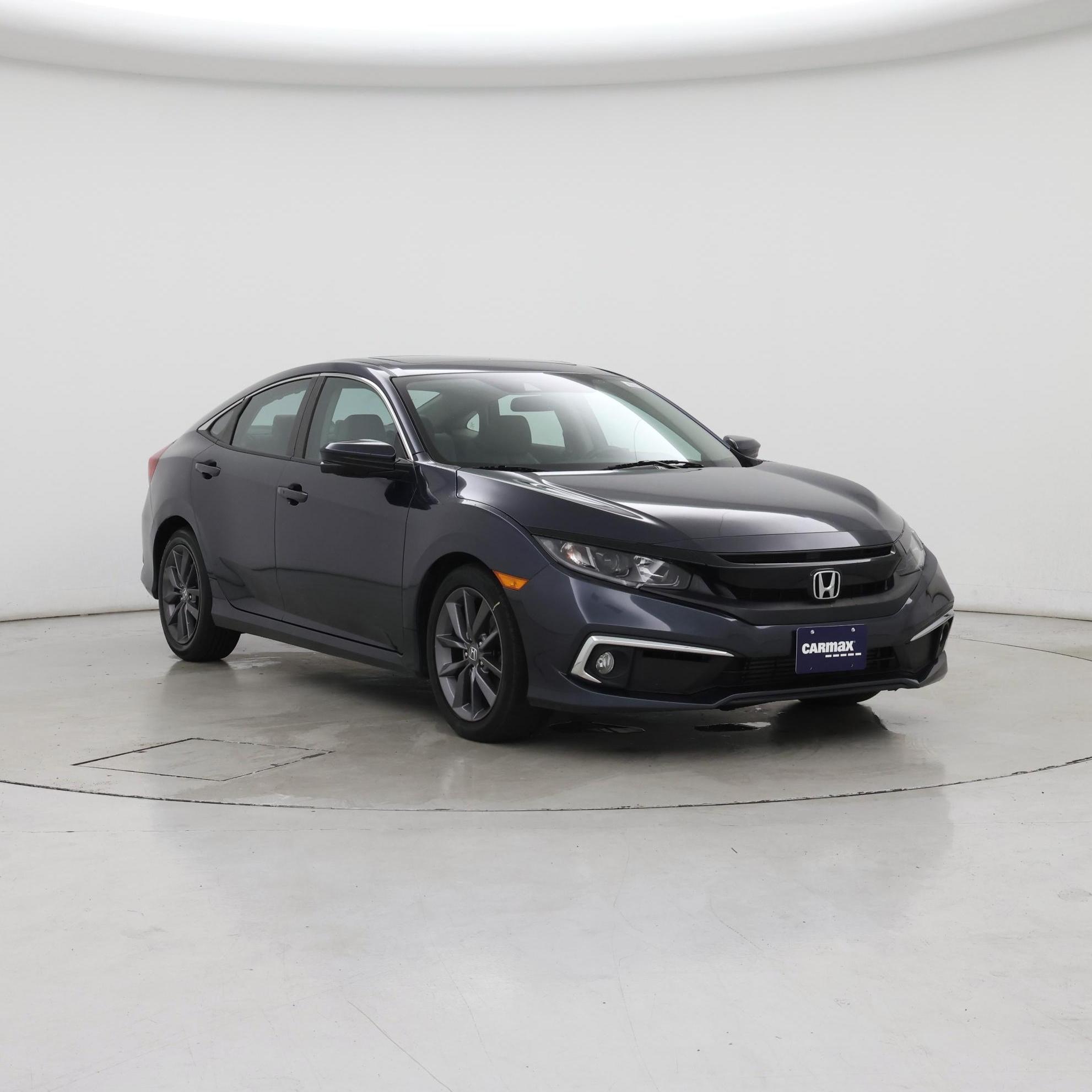 Blue 2021 Honda Civic Sedan Front-Wheel Drive Automatic