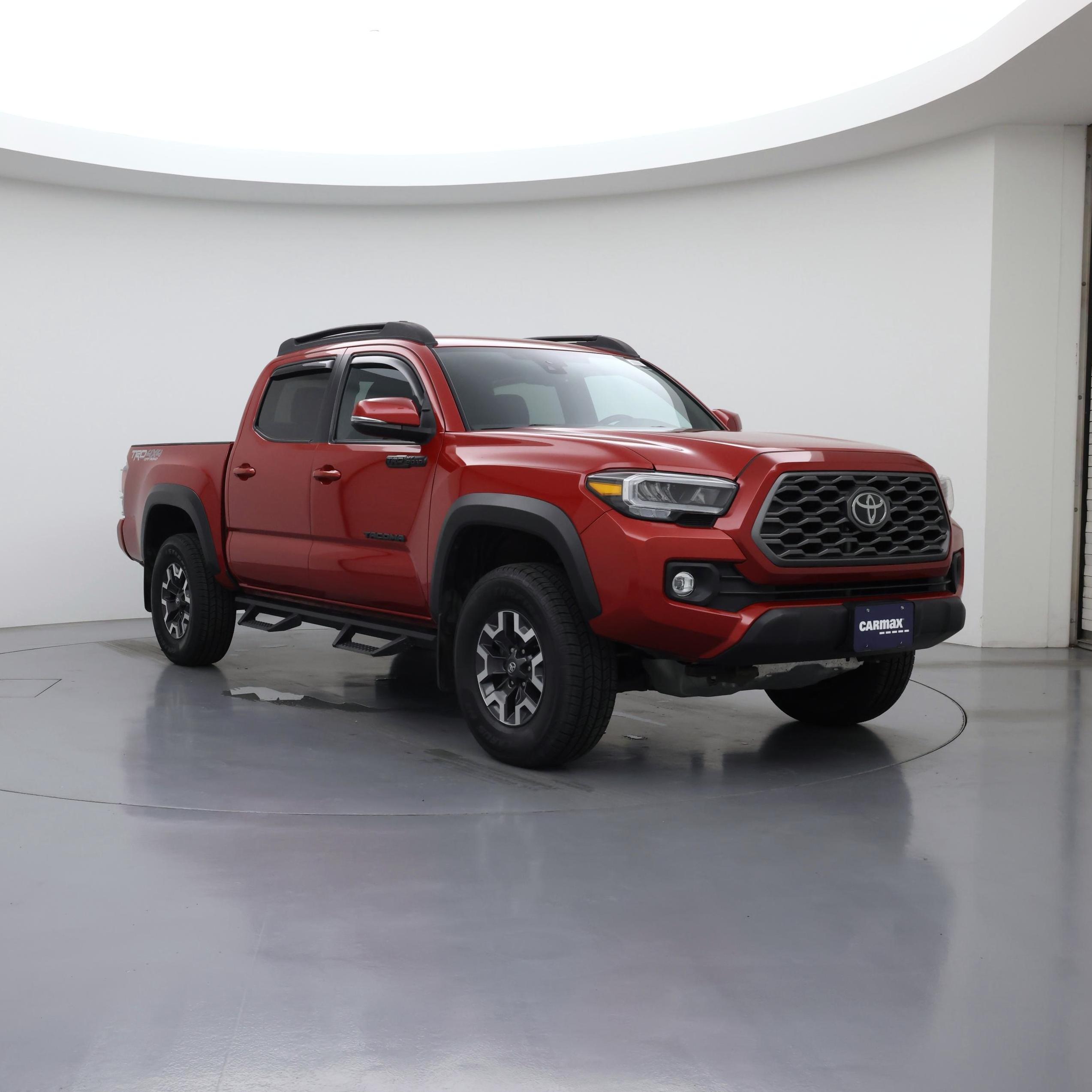 Red 2021 Toyota Tacoma Pickup Truck Four-Wheel Drive Automatic