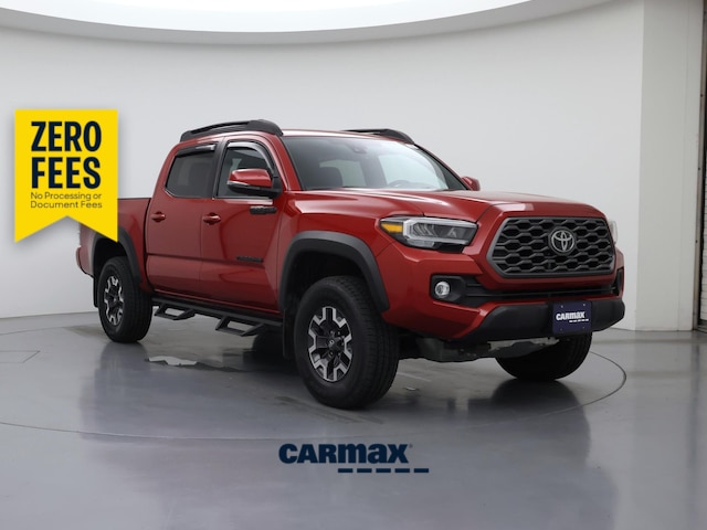 Red 2021 Toyota Tacoma Pickup Truck Four-Wheel Drive Automatic