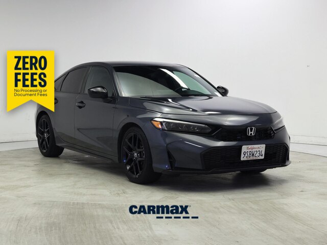 Gray 2025 Honda Civic Hatchback Hatchback Front-Wheel Drive Automatic