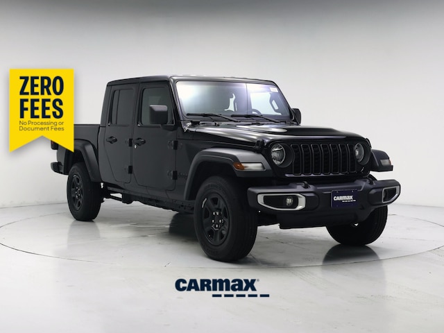 Black 2024 Jeep Gladiator Pickup Truck Four-Wheel Drive Manual