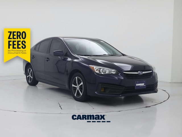 Blue 2020 Subaru Impreza Sedan All-Wheel Drive Automatic