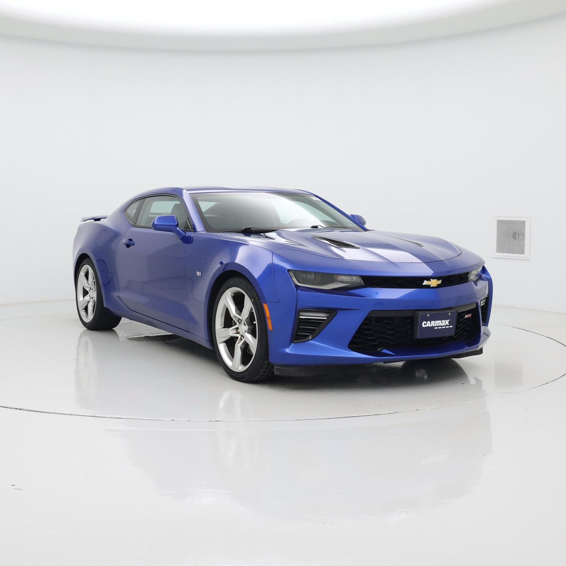 Blue 2018 Chevrolet Camaro Coupe Rear-Wheel Drive Automatic