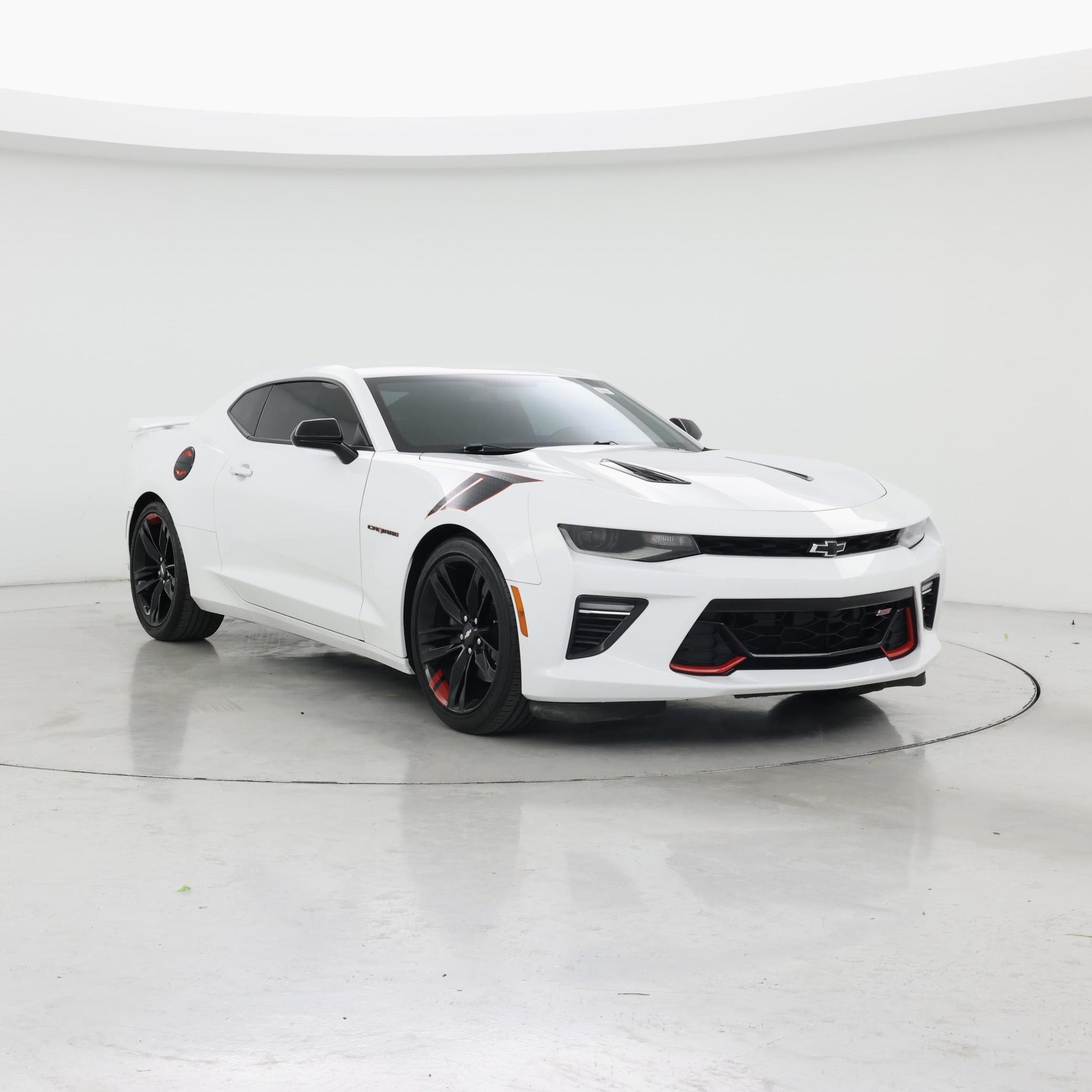 White 2018 Chevrolet Camaro Coupe Rear-Wheel Drive Automatic