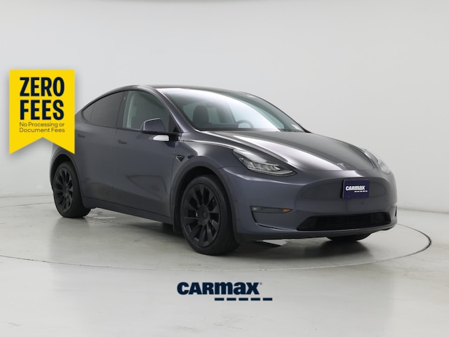 Gray 2022 Tesla Model Y SUV / Crossover All-Wheel Drive Automatic