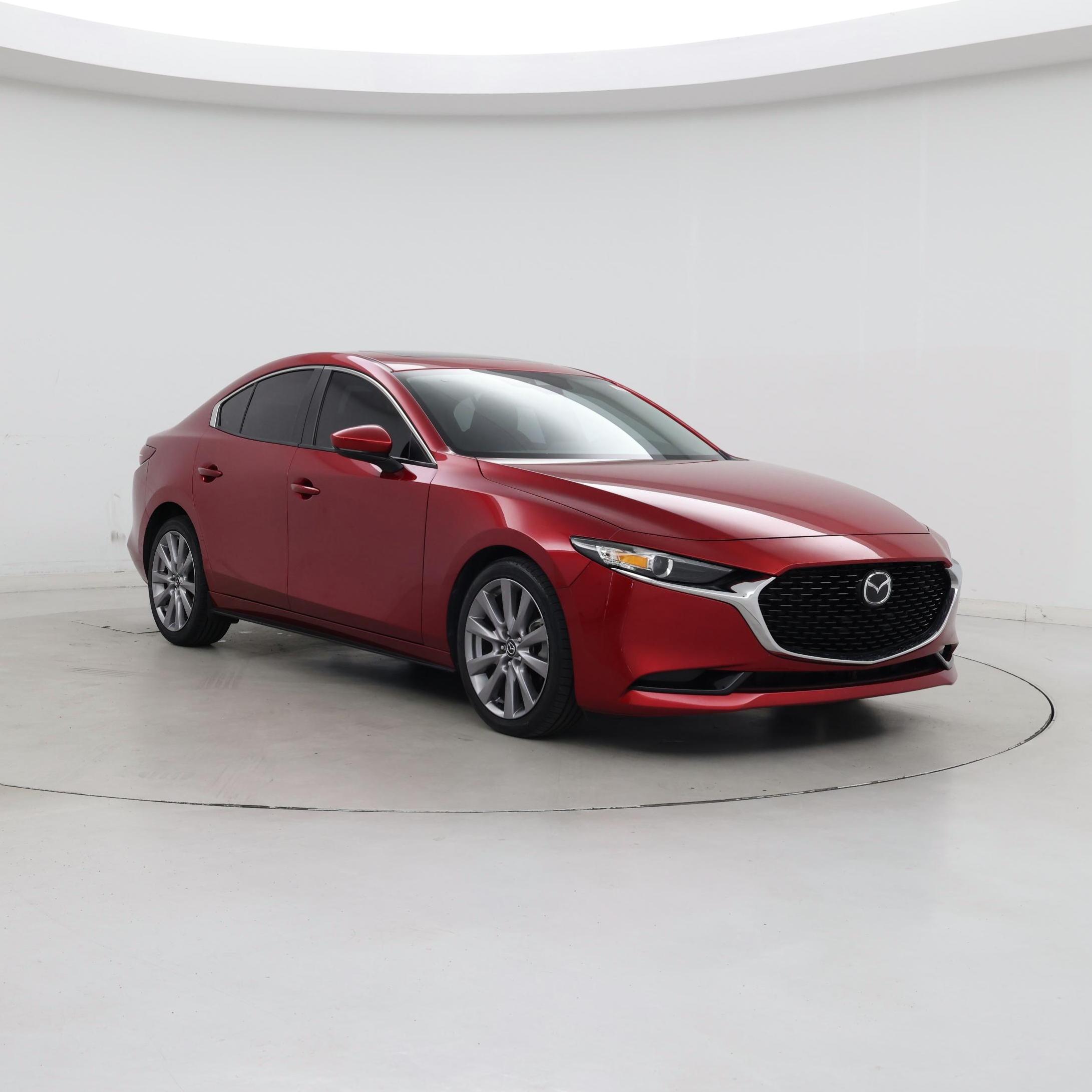 Red 2021 Mazda MAZDA3 Sedan All-Wheel Drive Automatic
