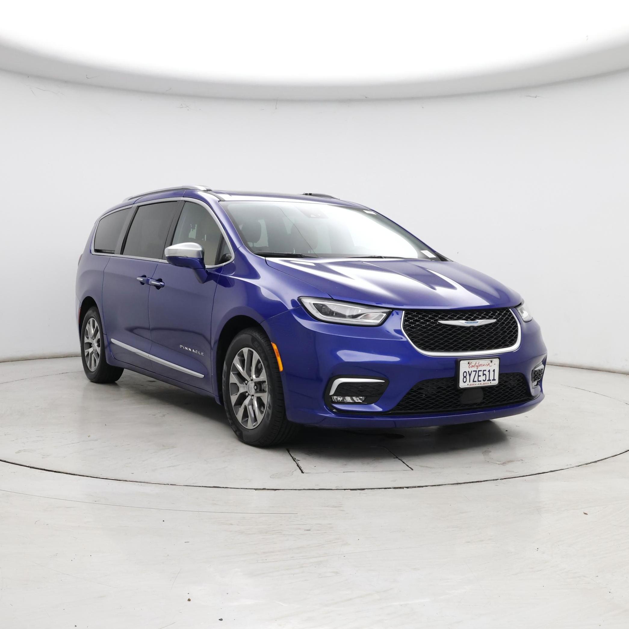 Blue 2021 Chrysler Pacifica Hybrid Minivan Front-Wheel Drive Automatic