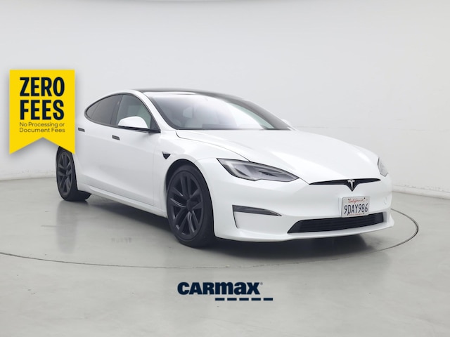 White 2022 Tesla Model S Sedan All-Wheel Drive Automatic