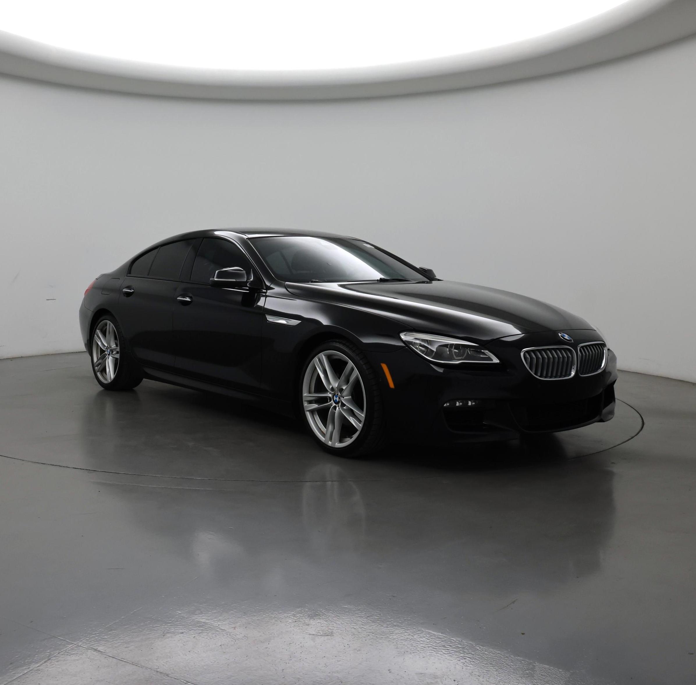Black 2016 BMW 6 Series Sedan Rear-Wheel Drive Automatic