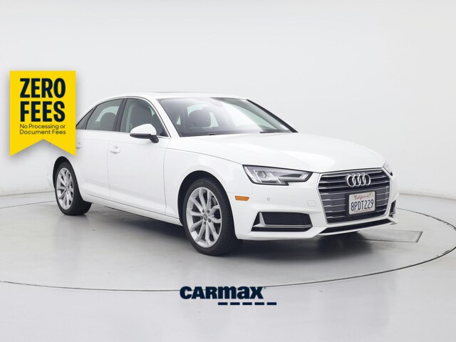 White 2019 Audi A4 Sedan Front-Wheel Drive Automatic