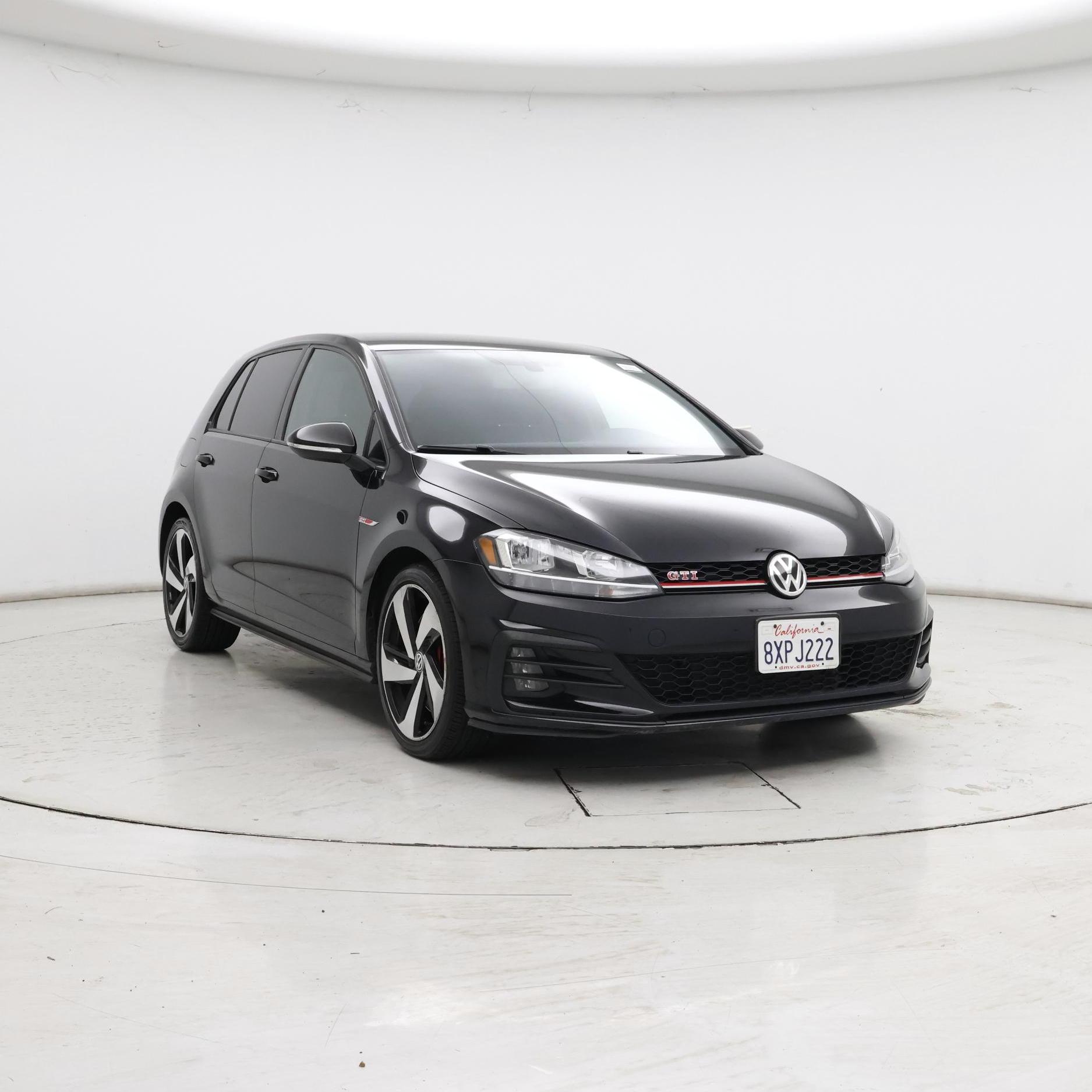Black 2021 Volkswagen Golf GTI Hatchback Front-Wheel Drive Automatic