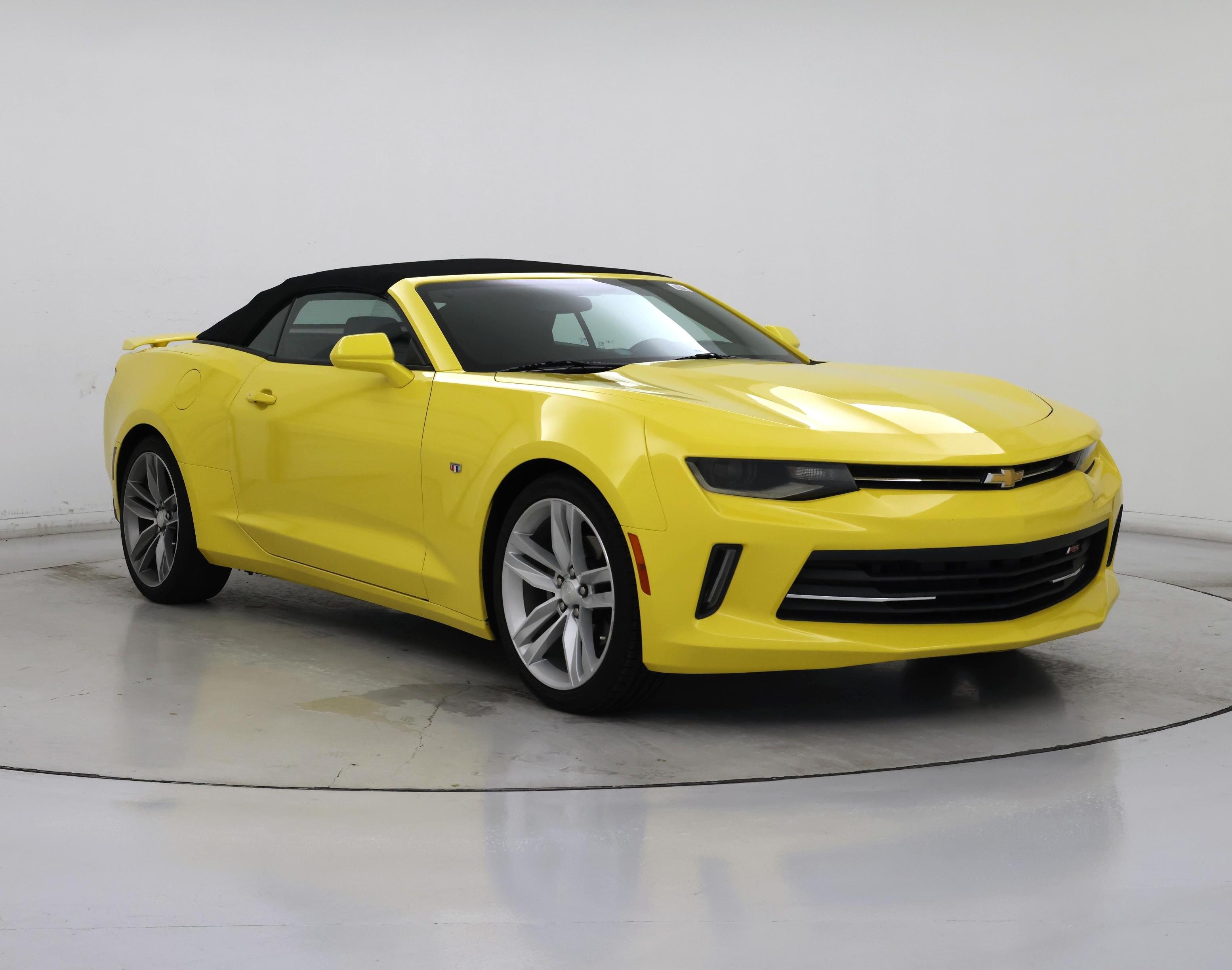 Yellow 2017 Chevrolet Camaro Convertible Rear-Wheel Drive Automatic