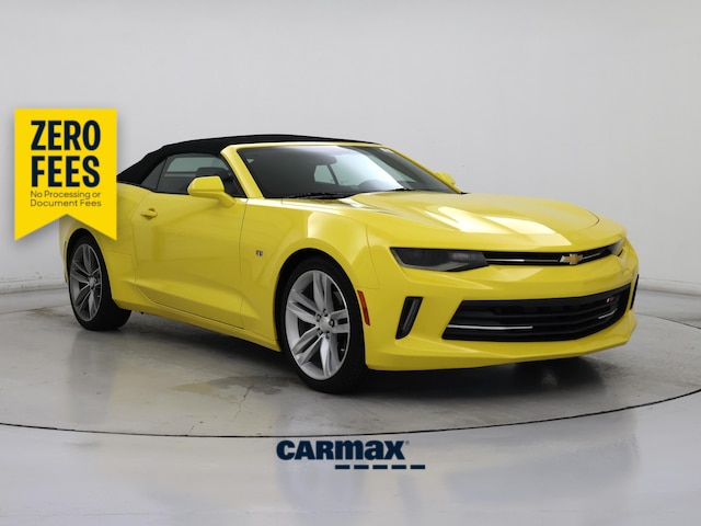 Yellow 2017 Chevrolet Camaro Convertible Rear-Wheel Drive Automatic