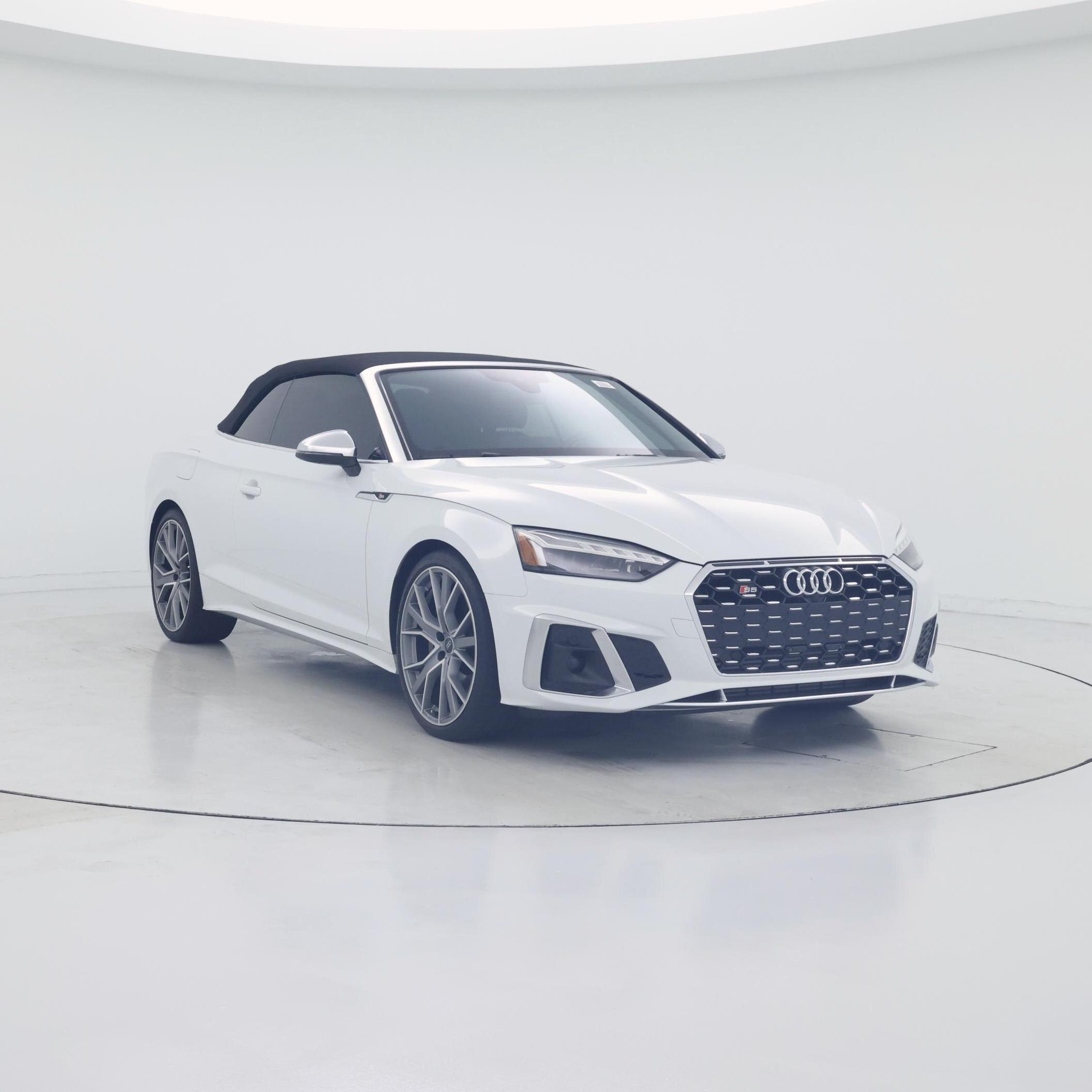 White 2021 Audi S5 Convertible All-Wheel Drive Automatic