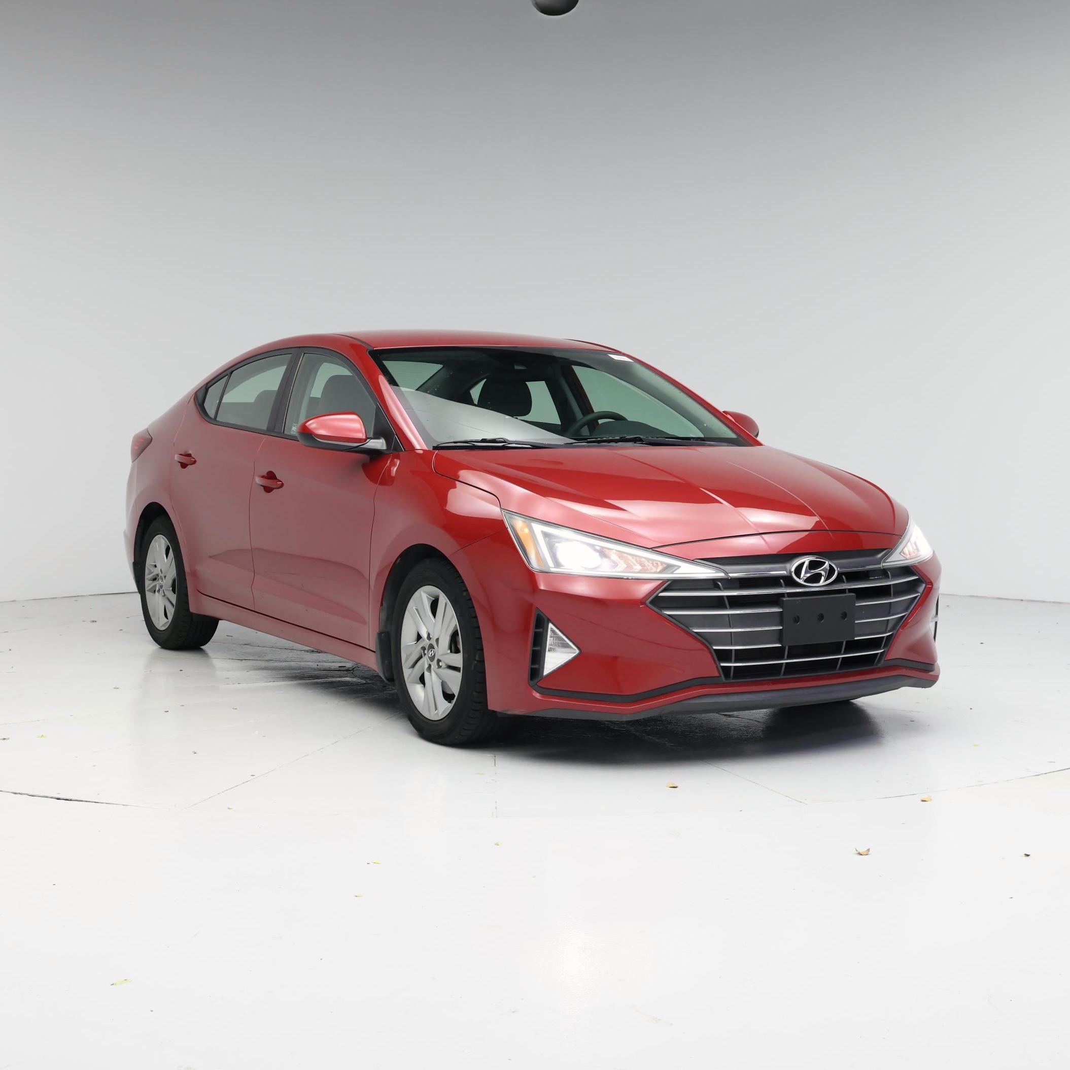 Red 2020 Hyundai Elantra Sedan Front-Wheel Drive Automatic