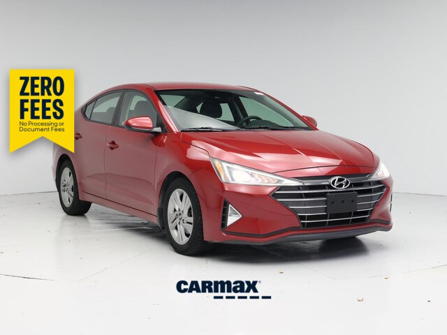 Red 2020 Hyundai Elantra Sedan Front-Wheel Drive Automatic