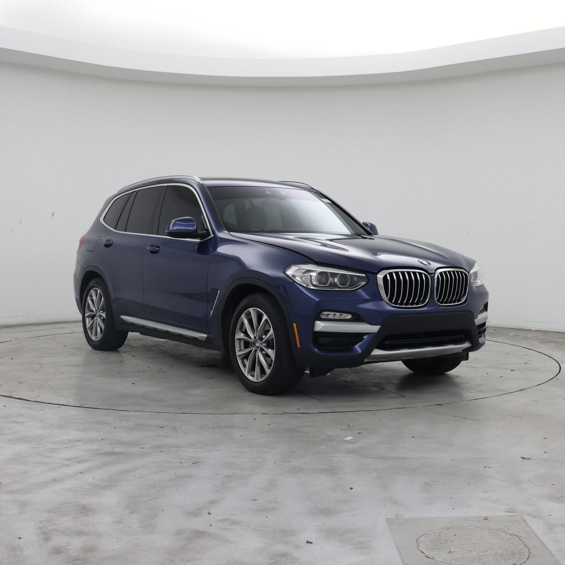 Blue 2019 BMW X3 SUV / Crossover Rear-Wheel Drive Automatic