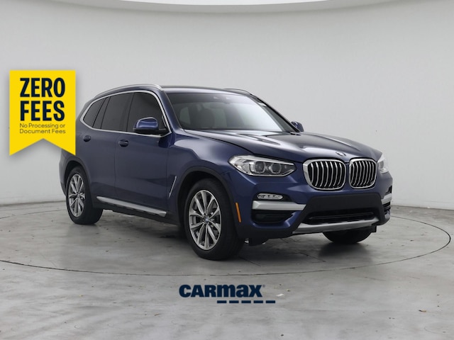 Blue 2019 BMW X3 SUV / Crossover Rear-Wheel Drive Automatic