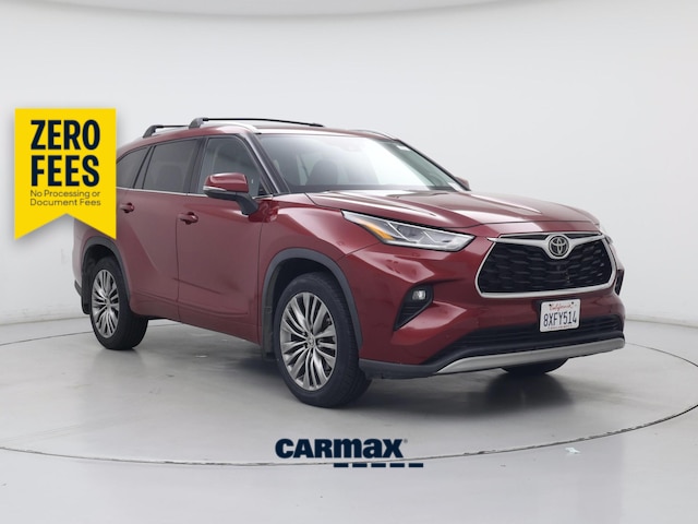 Red (Burgundy) 2021 Toyota Highlander SUV / Crossover Front-Wheel Drive Automatic