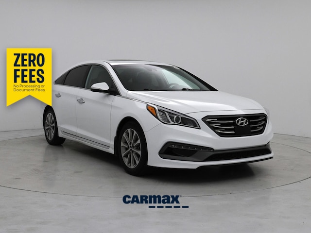 White 2017 Hyundai Sonata Sedan Front-Wheel Drive Automatic