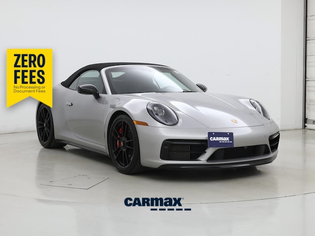 Silver 2023 Porsche 911 Convertible All-Wheel Drive Automatic