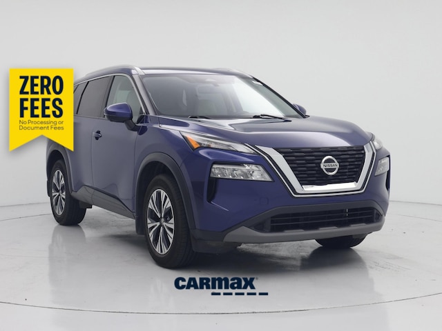 Blue 2021 Nissan Rogue SUV / Crossover All-Wheel Drive Automatic
