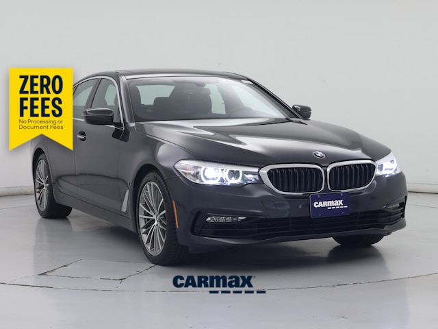 Black 2018 BMW 5 Series Sedan Rear-Wheel Drive Automatic