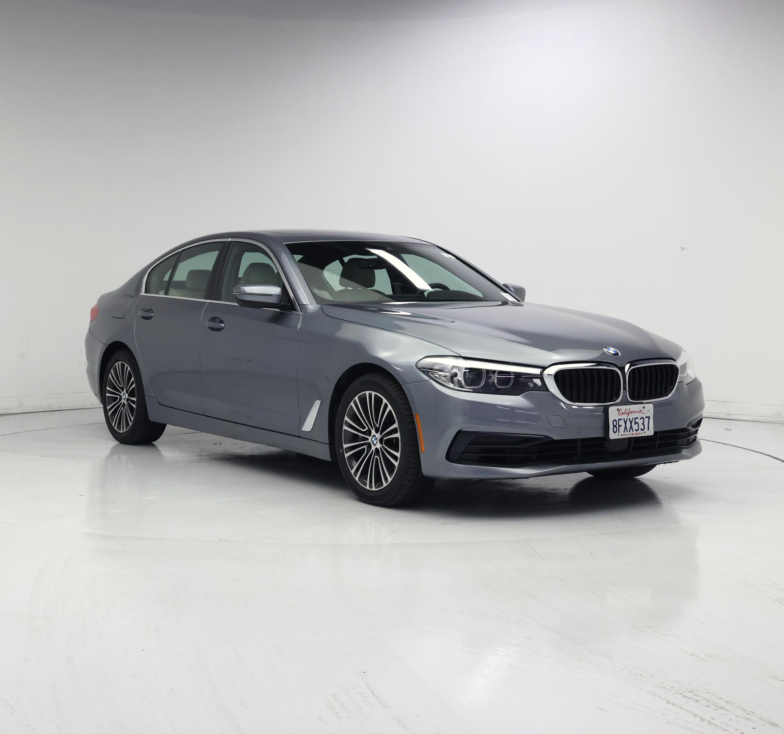 Gray 2019 BMW 5 Series Sedan Rear-Wheel Drive Automatic