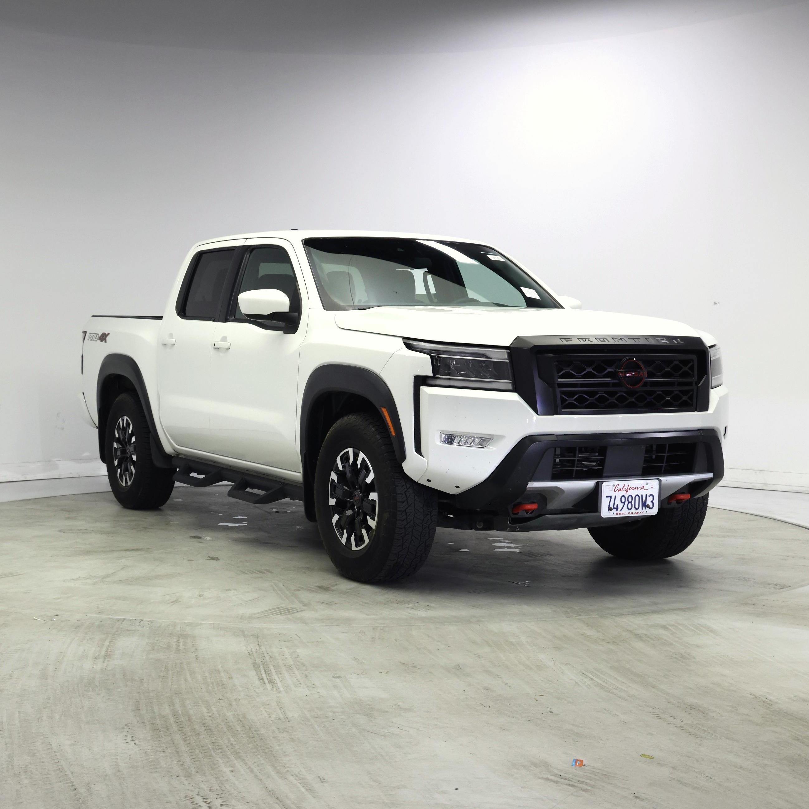 White 2024 Nissan Frontier Pickup Truck Four-Wheel Drive Automatic