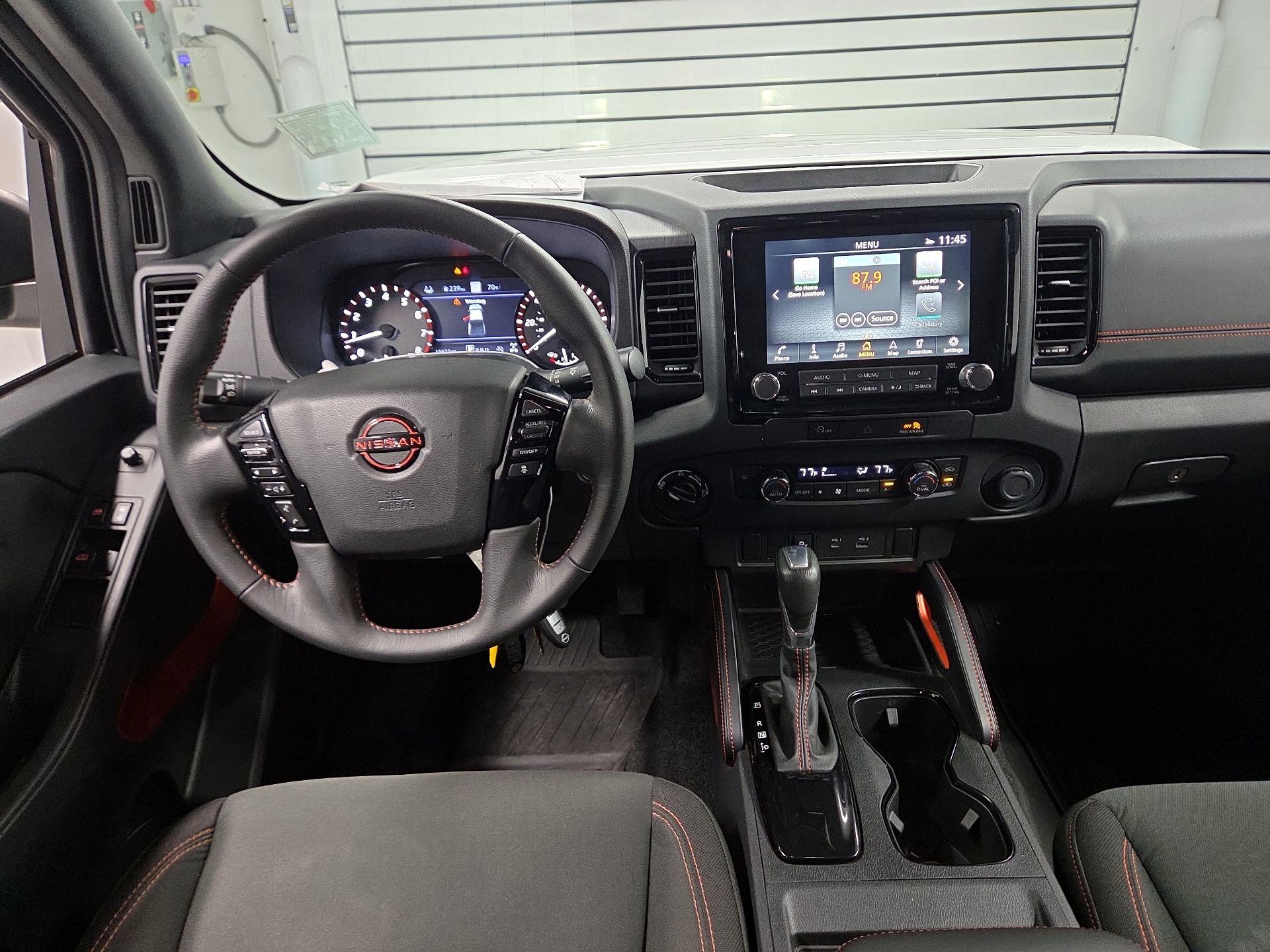 White 2024 Nissan Frontier Pickup Truck Four-Wheel Drive Automatic