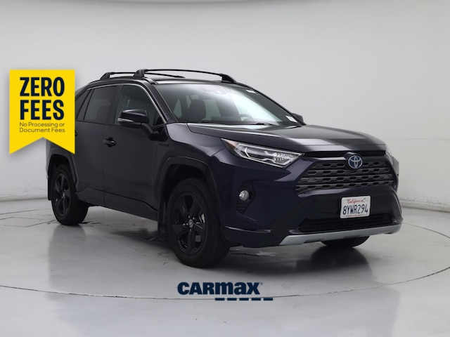 Blue 2021 Toyota RAV4 Hybrid SUV / Crossover All-Wheel Drive Automatic