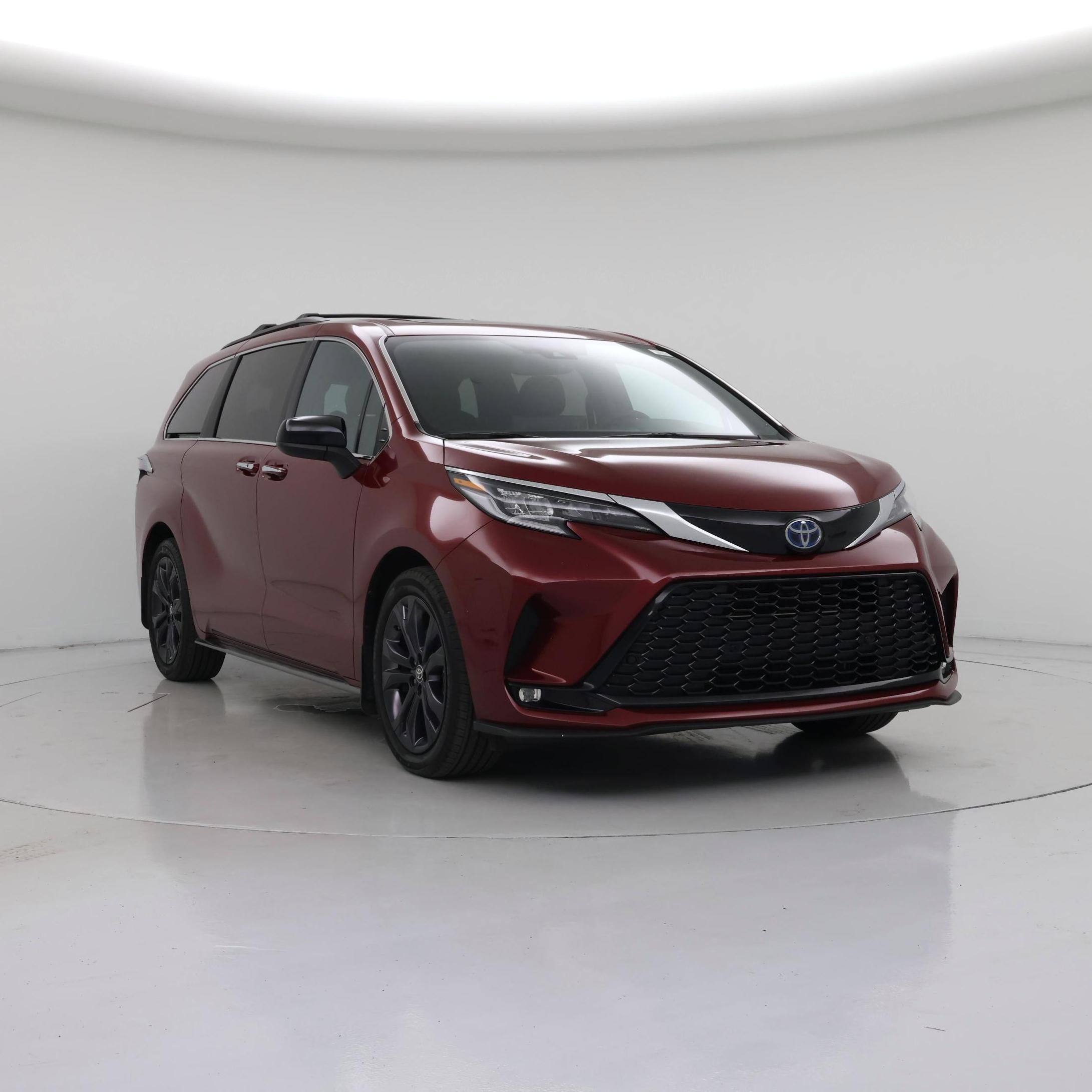 Red 2022 Toyota Sienna Minivan Front-Wheel Drive Automatic