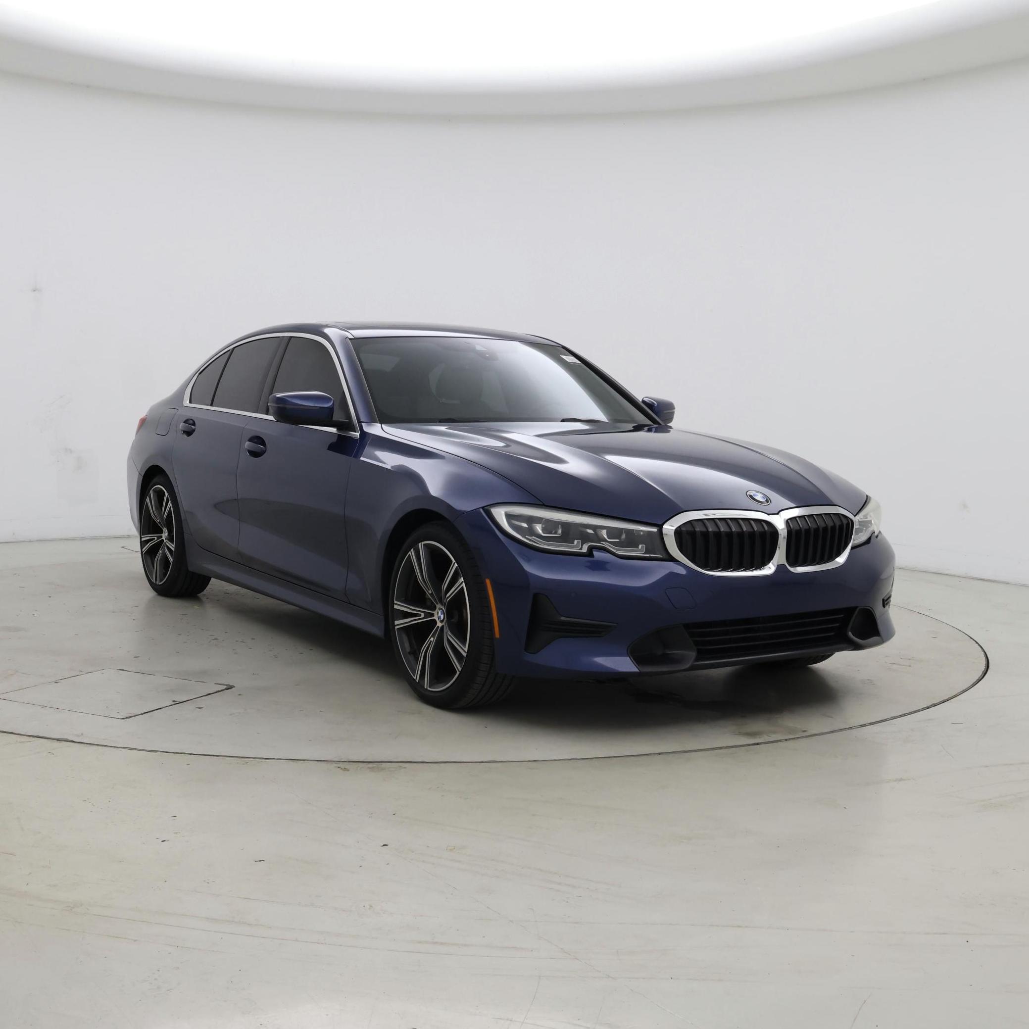 Blue 2021 BMW 3 Series Sedan Rear-Wheel Drive Automatic