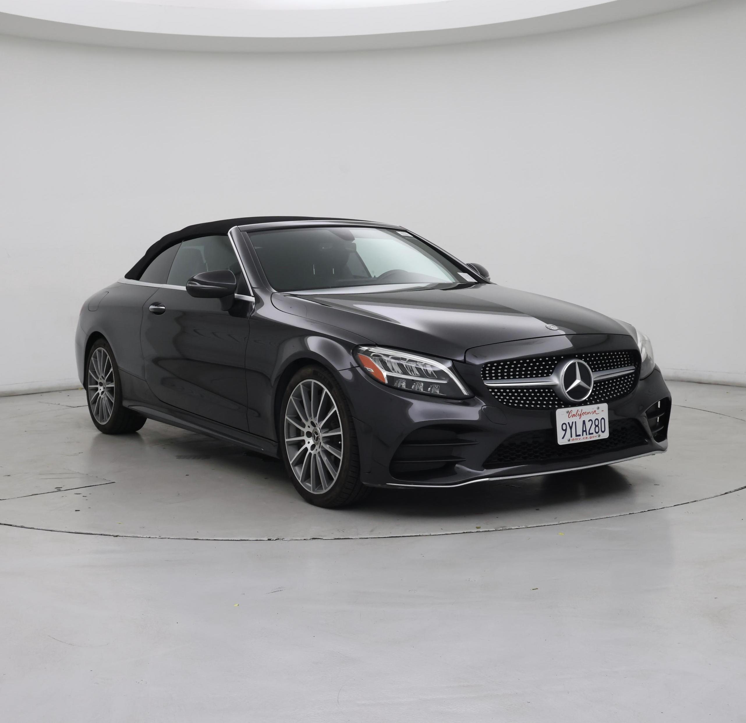 Gray 2019 Mercedes-Benz C-Class Convertible Rear-Wheel Drive Automatic