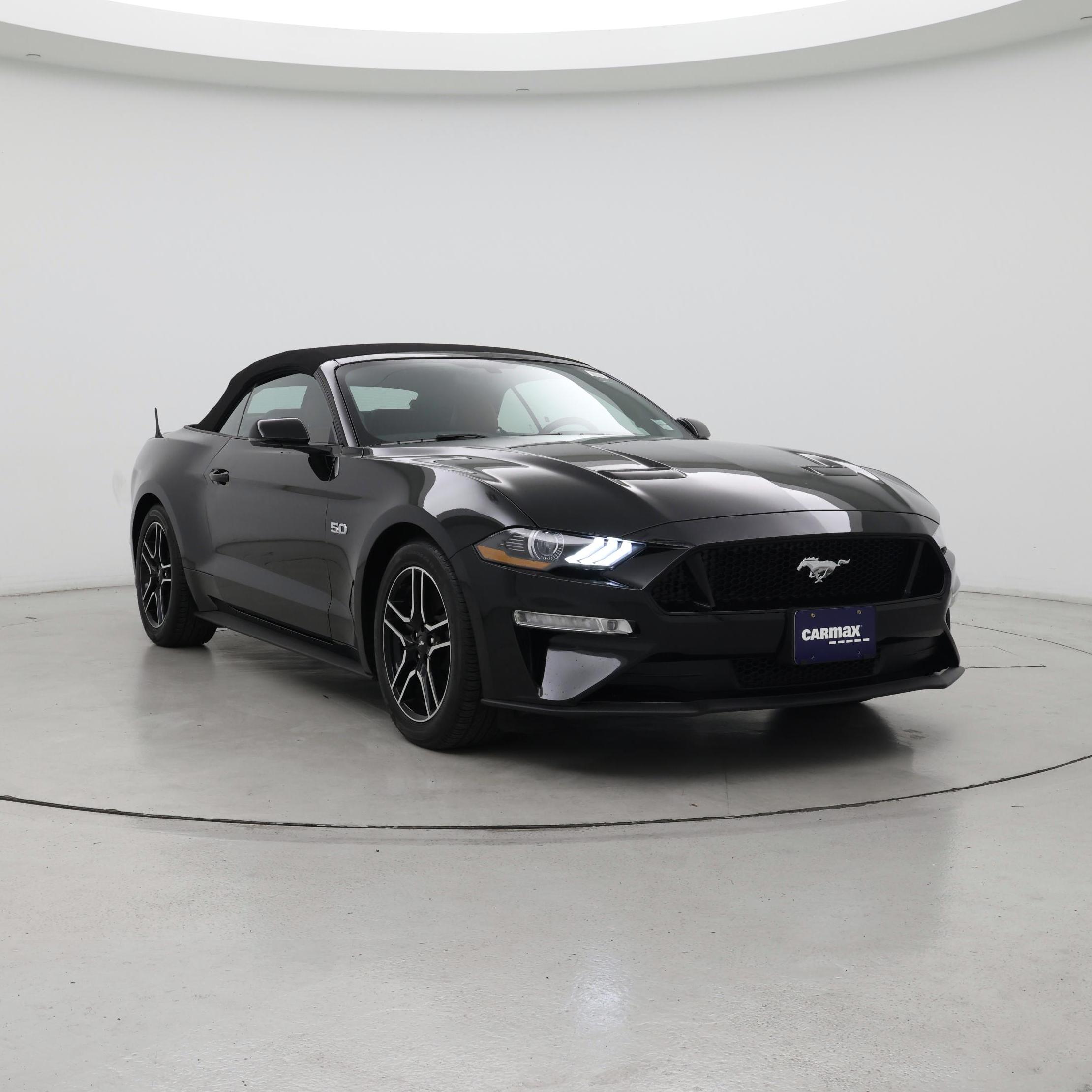 Black 2020 Ford Mustang Convertible Rear-Wheel Drive Automatic