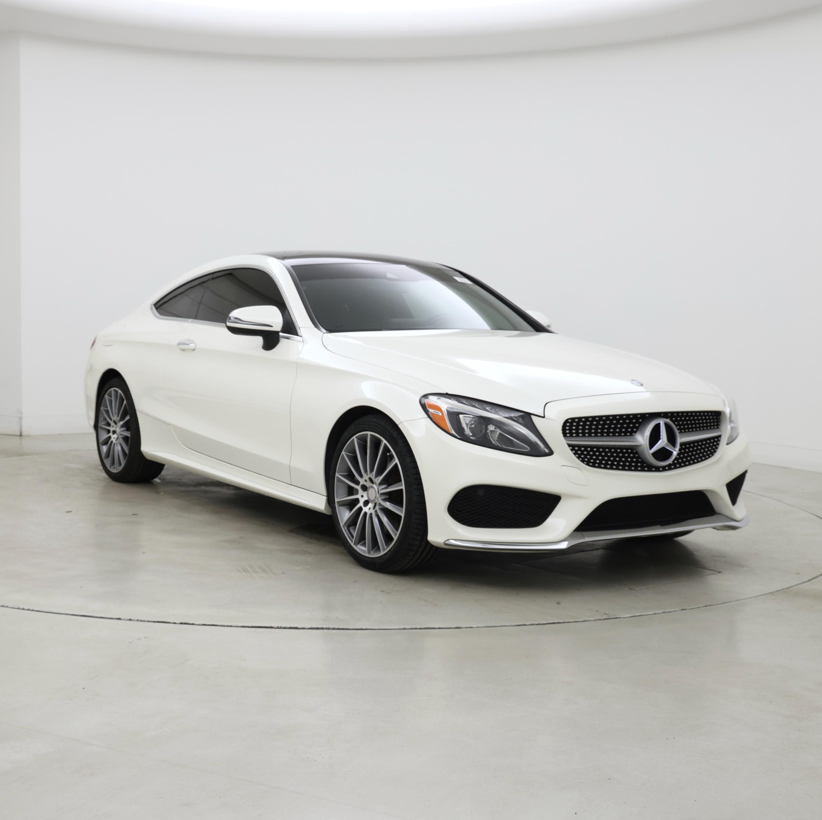 White 2017 Mercedes-Benz C-Class Coupe All-Wheel Drive Automatic